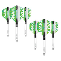 red-dragon-darts-peter-wright-snakebite-ionic-green-kit-ailettes-tiges image 2