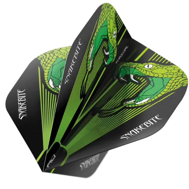 red-dragon-darts-peter-wright-snakebite-green-transparent-hardcore-standard-aile image 1