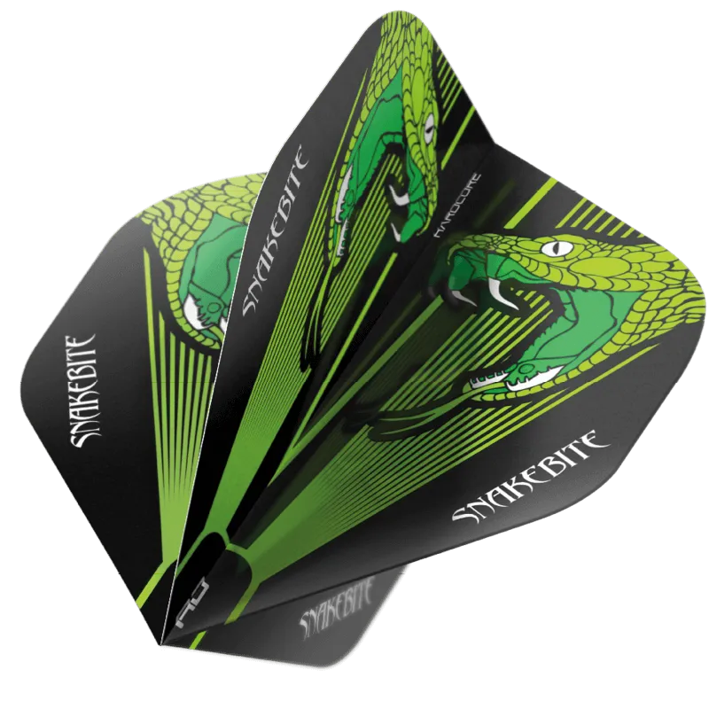 red-dragon-darts-peter-wright-snakebite-green-transparent-hardcore-standard-aile image 1