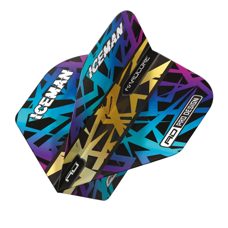 red-dragon-darts-gerwyn-price-rainbow-gold-hardcore-premium-standard-ailettes image 1