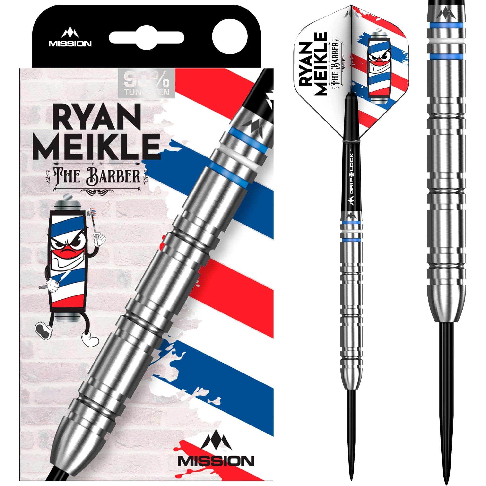 mission-darts-ryan-meikle-steel-tip-90-tungst-ne-signature-the-barber image 1