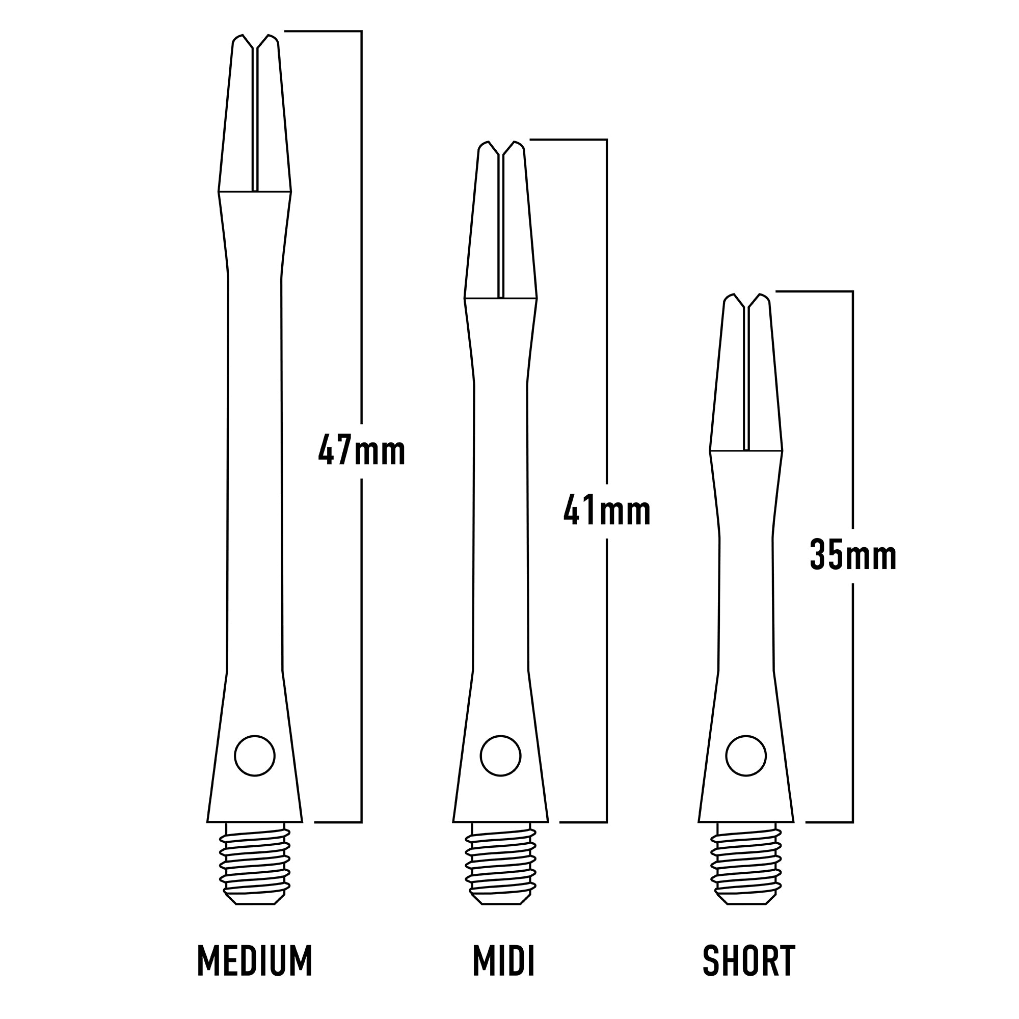 harrows-keramic-tiges-shafts-pour-fl-chettes-lot-de-3 image 4