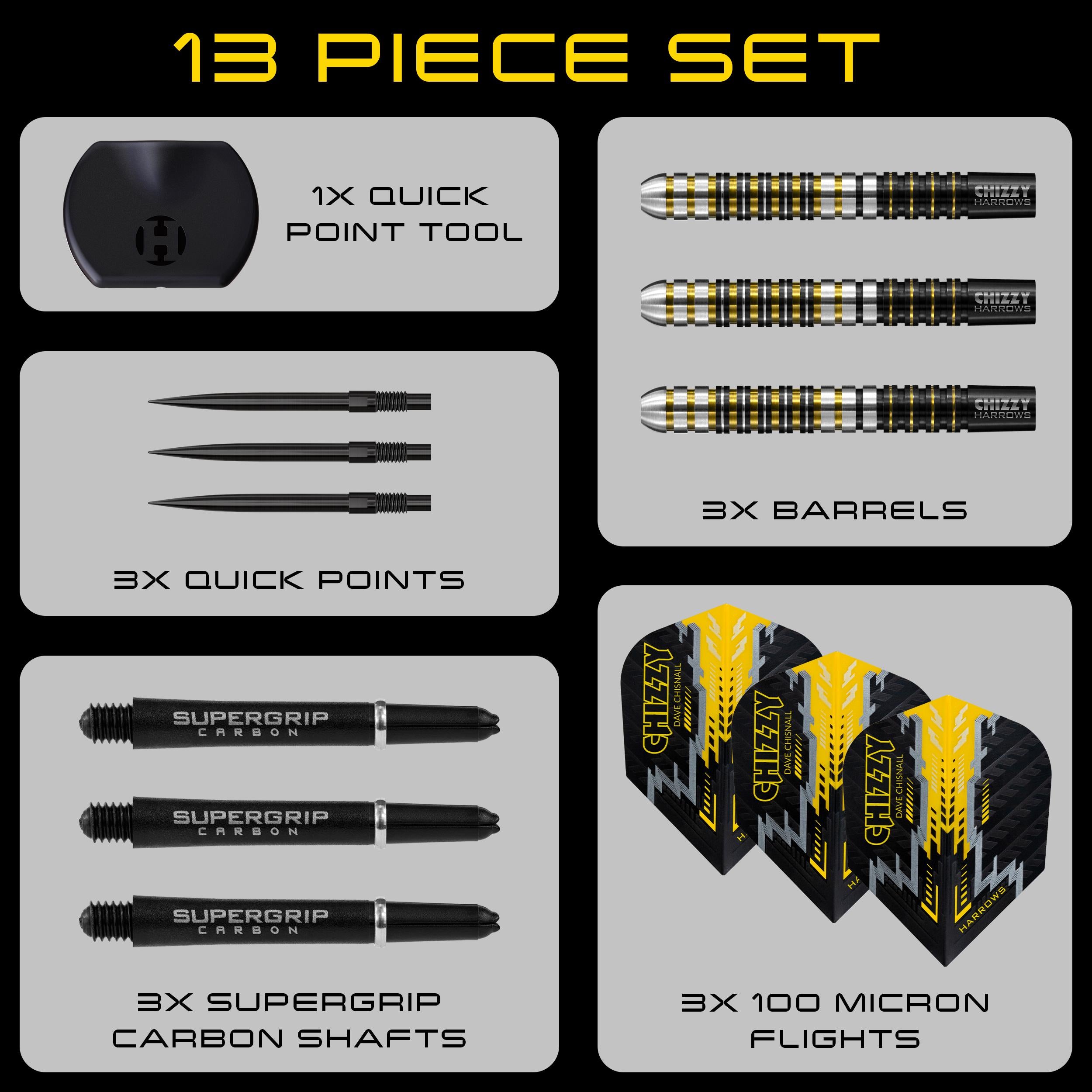harrows-chizzy-90-fl-chettes-pointe-acier-quick-point image 7