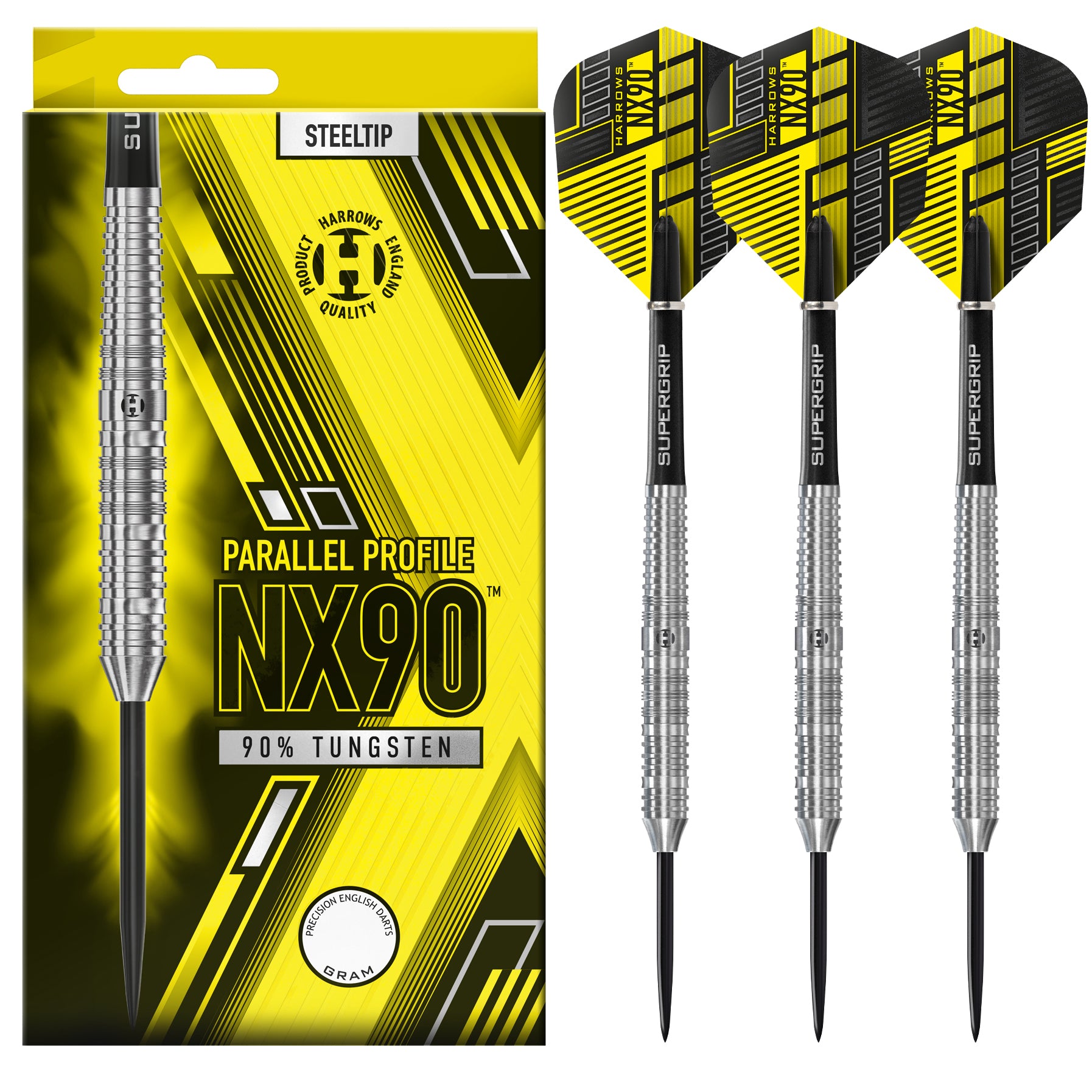 harrows-nx90-parallel-90-fl-chettes-pointe-acier-steel-tip image 1