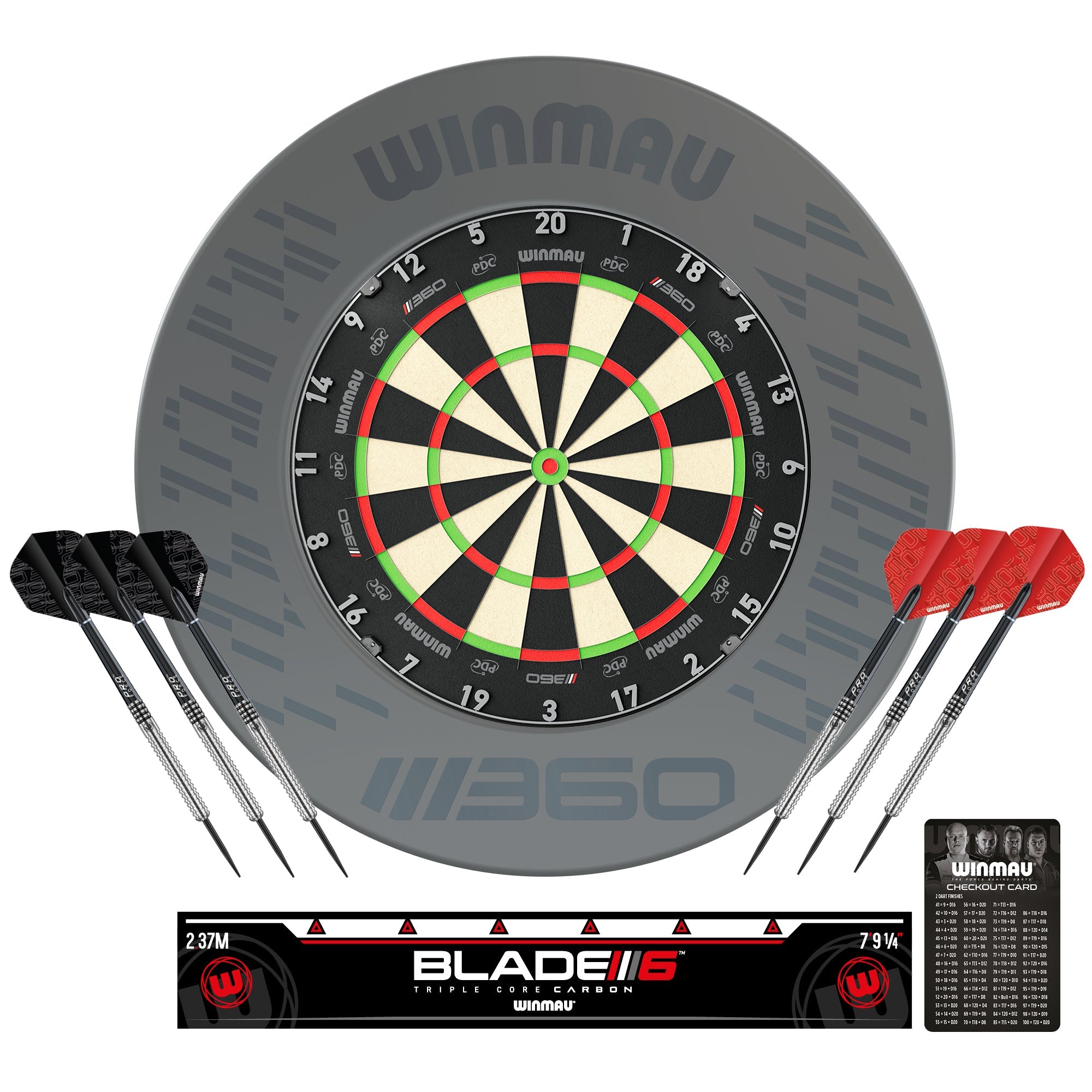 winmau-blade-360-surround-set-cible-pdc-triple-core-entourage image 1