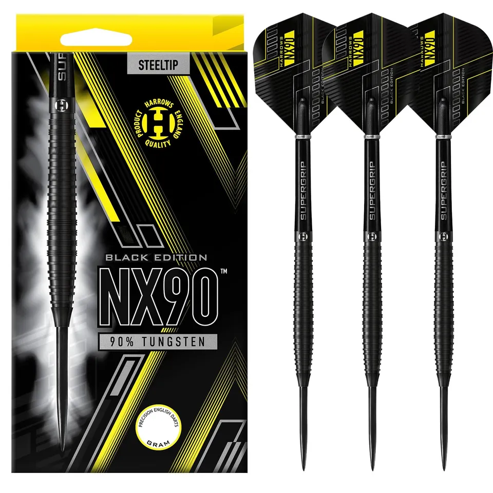harrows-nx90-black-edition-90-tungst-ne-fl-chettes-steel-tip image 1