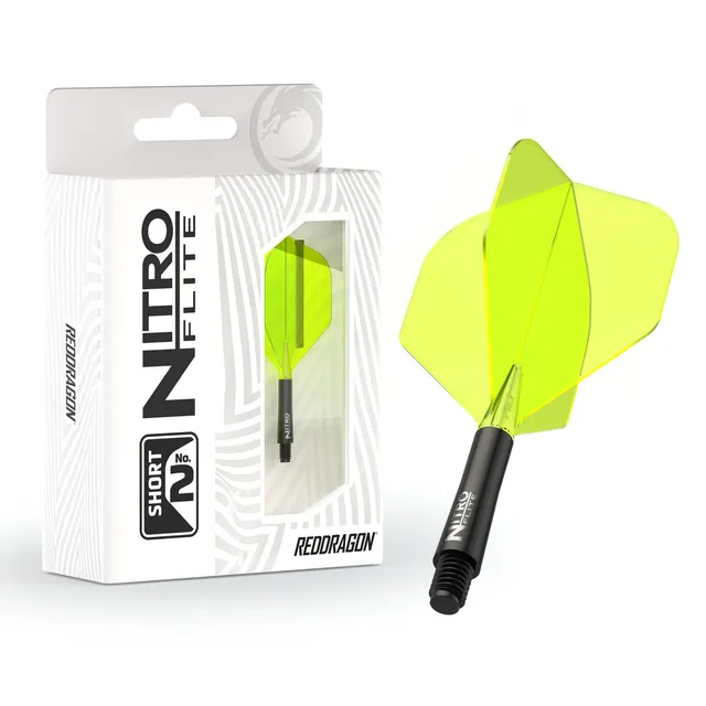 red-dragon-darts-nitro-flite-integrated-vol-et-tige-int-gr-s-noir-et-jaune image 1