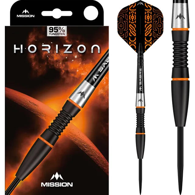 mission-darts-horizon-fl-chettes-steel-tip-95-tungst-ne-black-pvd-orange image 1