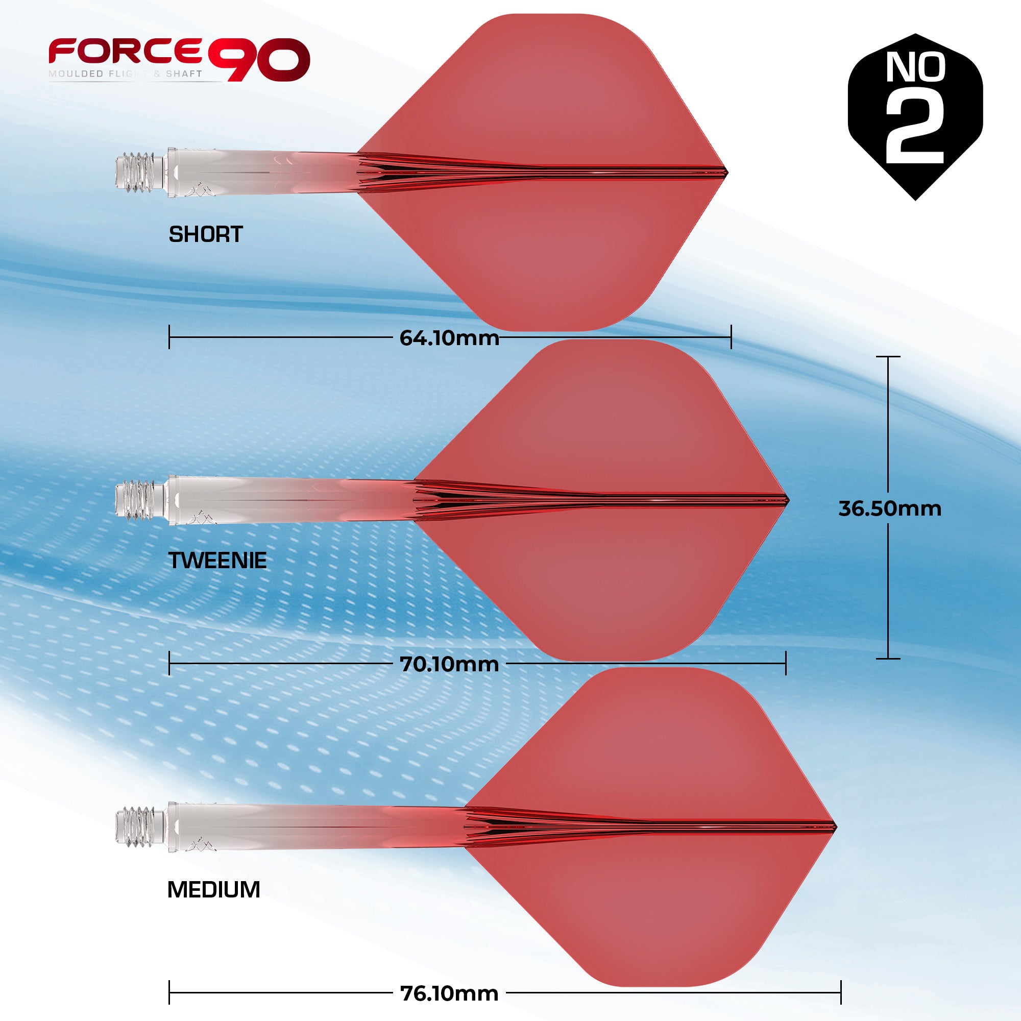 mission-darts-force-90-gradient-syst-me-ailette-tige-rouge-standard image 4