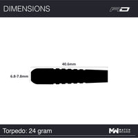 red-dragon-darts-flightmasters-torpedo-fl-chettes-acier-22g-24g image 8