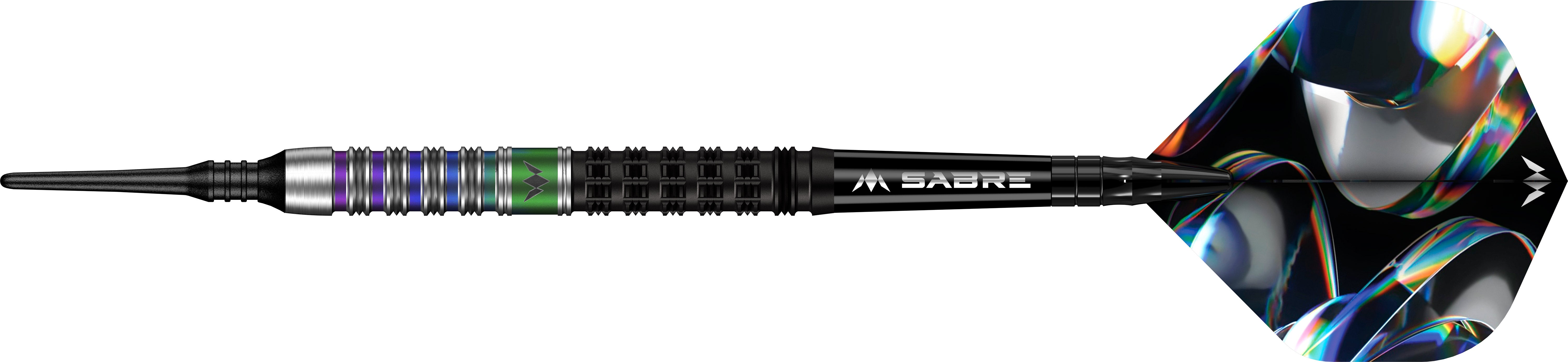 mission-darts-iridian-fl-chettes-soft-tip-90-tungst-ne-20g-black-et-coral-pvd image 2