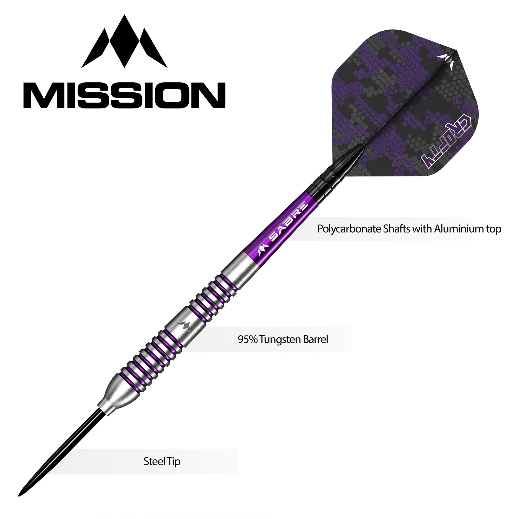 mission-darts-joe-croft-fl-chettes-pointe-acier-95-tungst-ne-torpedo-silver-et-p image 4