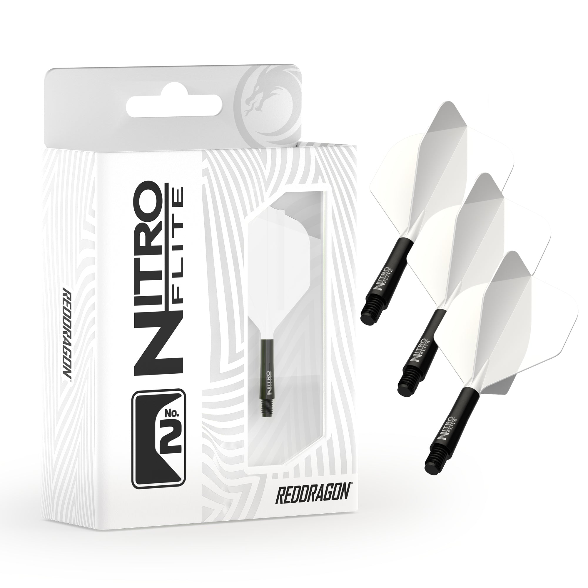 red-dragon-darts-nitro-flite-solid-white-and-black-syst-me-vol-et-tige-int-gr image 2