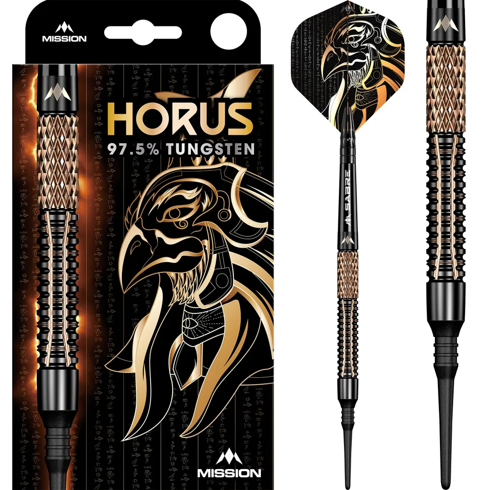 mission-darts-horus-fl-chettes-pointe-souple-97-5-tungst-ne-19g-noir-et-bronze image 1