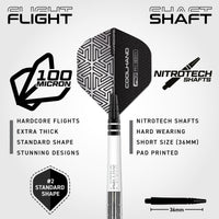 red-dragon-darts-luke-humphries-tx1-pioneer-fl-chettes-pointe-souple image 2