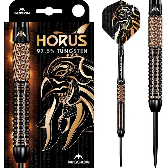 mission-horus-fl-chettes-steel-tip-97-5-tungst-ne-noir-et-bronze image 1