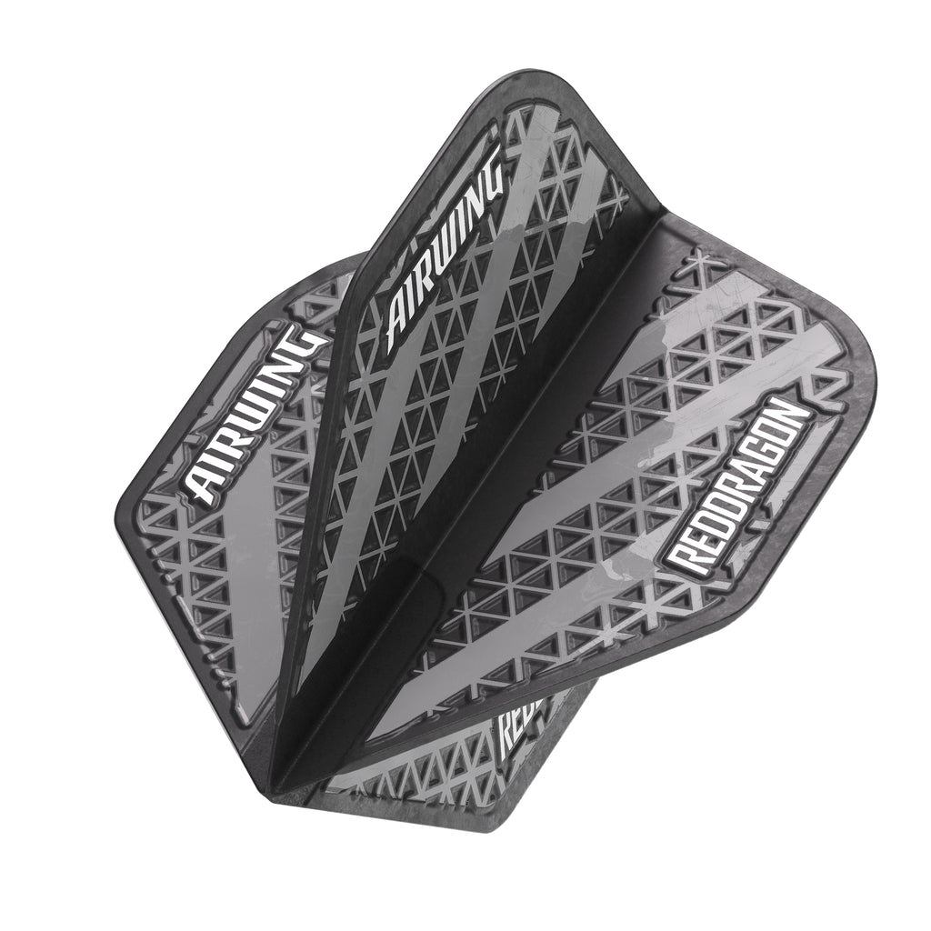 red-dragon-darts-airwing-moulded-ailettes-standard-noir-et-gris image 1