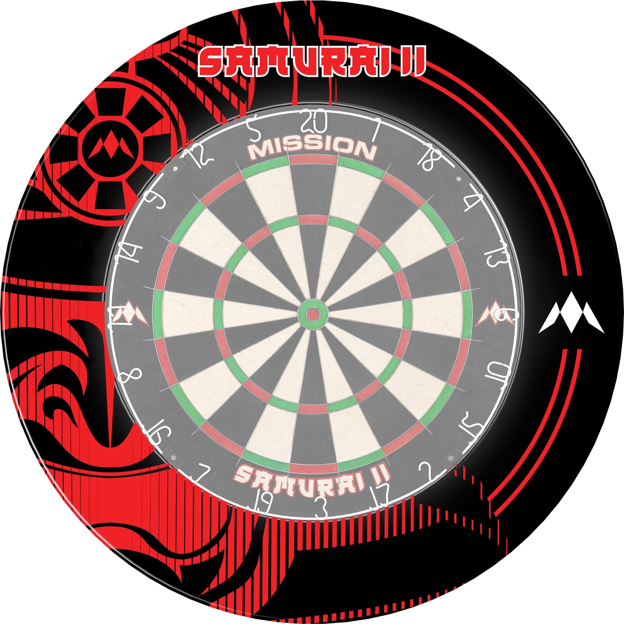 mission-darts-samurai-ii-contour-de-cible-professionnel-rouge image 4