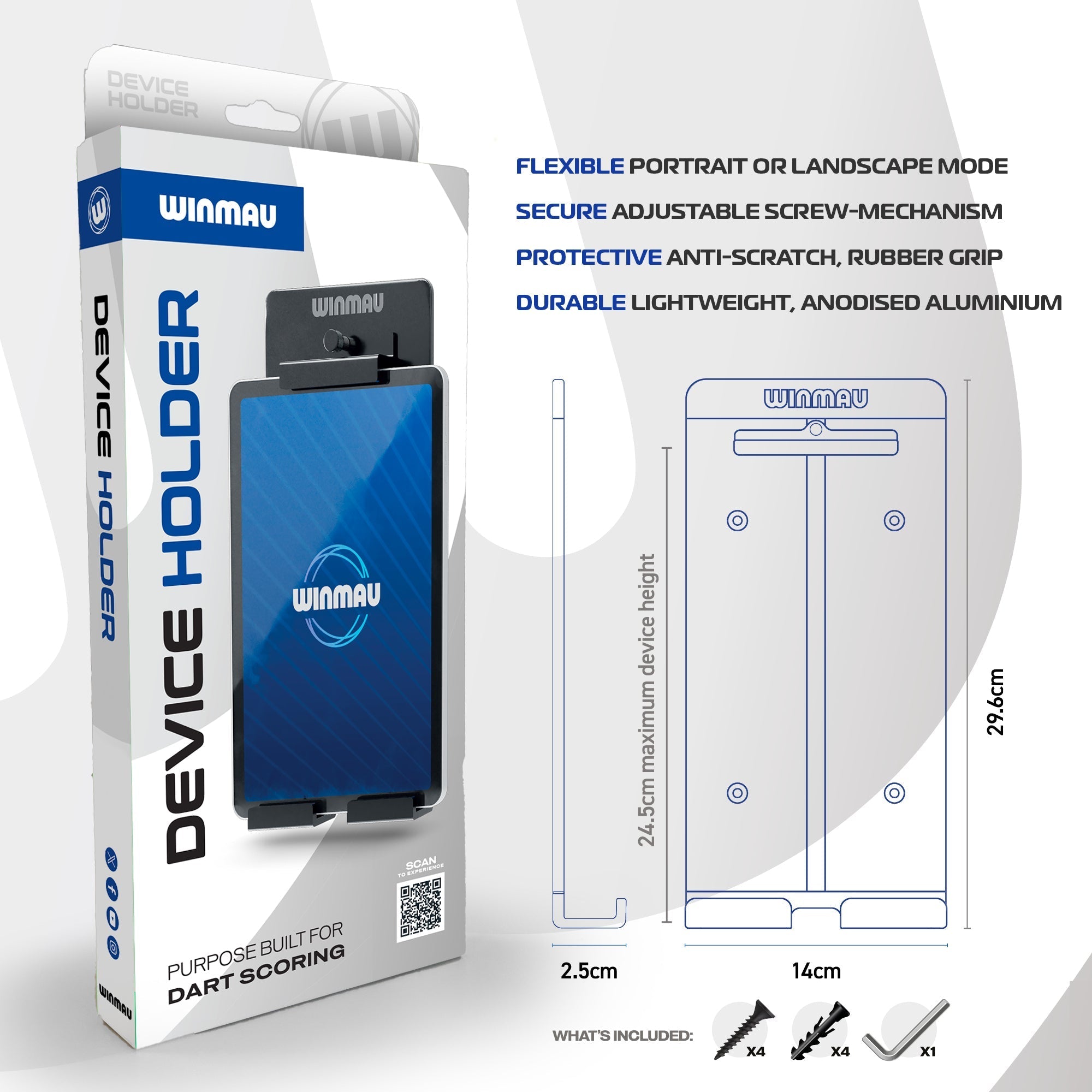 winmau-device-holder-support-mural-pour-application-de-score image 6