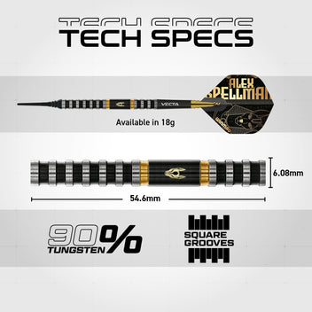 winmau-alex-spellman-soft-tip-fl-chettes-pointe-souple-90-tungst-ne image 7