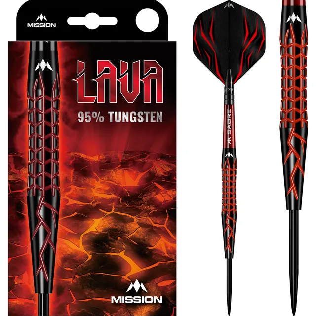 mission-darts-lava-fl-chettes-steel-tip-95-tungst-ne-black-red-electro image 1