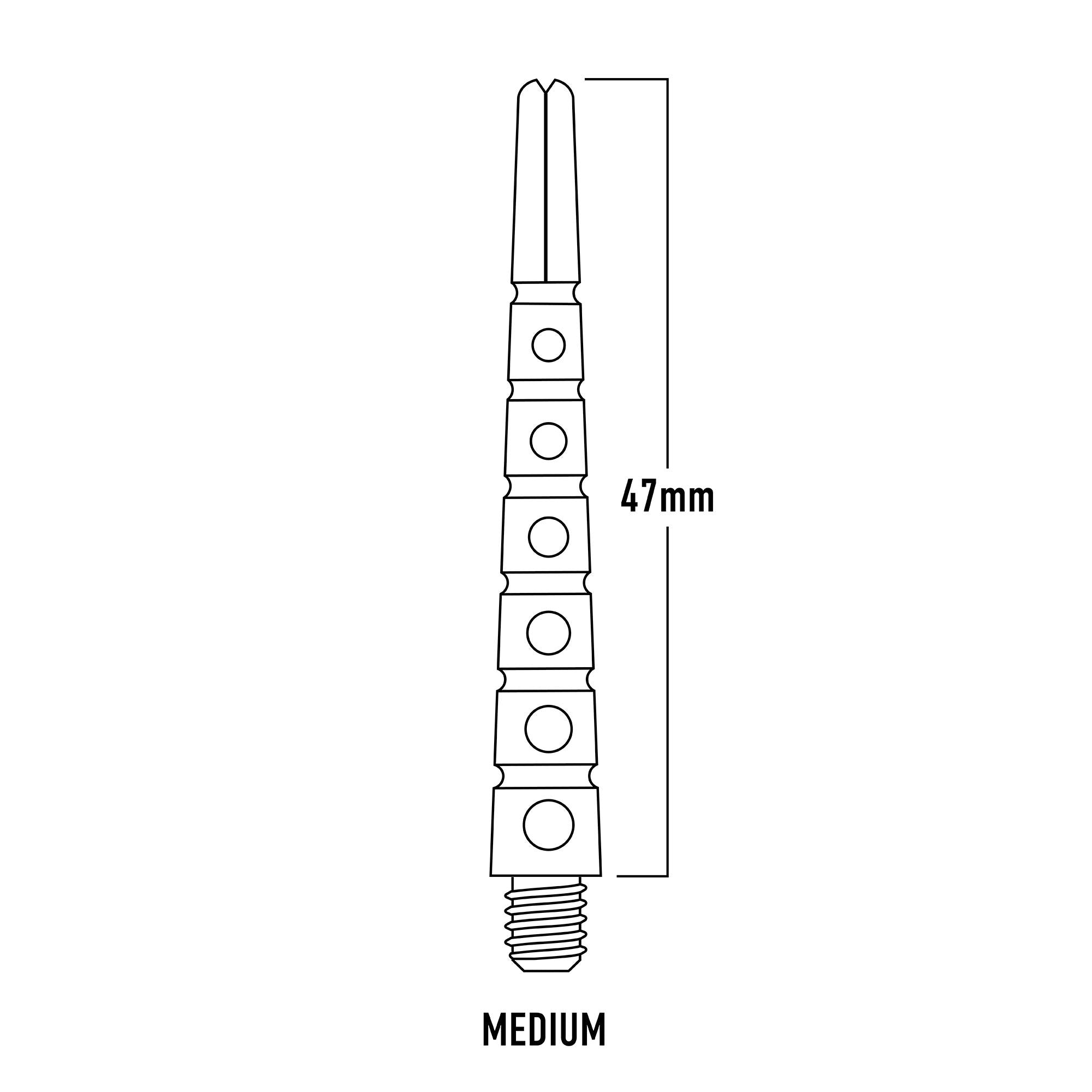 harrows-graflite-tiges-alu-midi-41mm-1-6g image 2