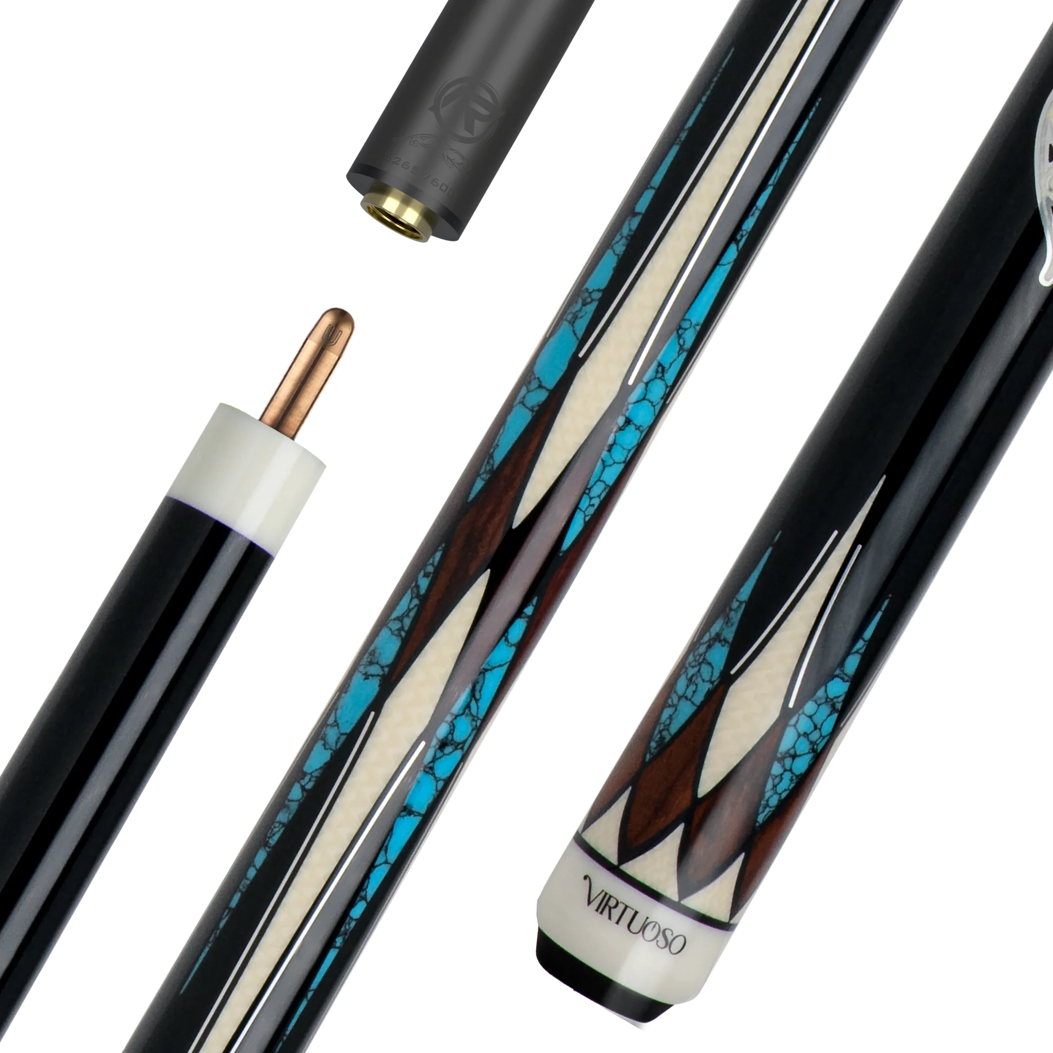 predator-crm-virtuoso-black-cocobolo-turquoise-queue-de-carambole image 1