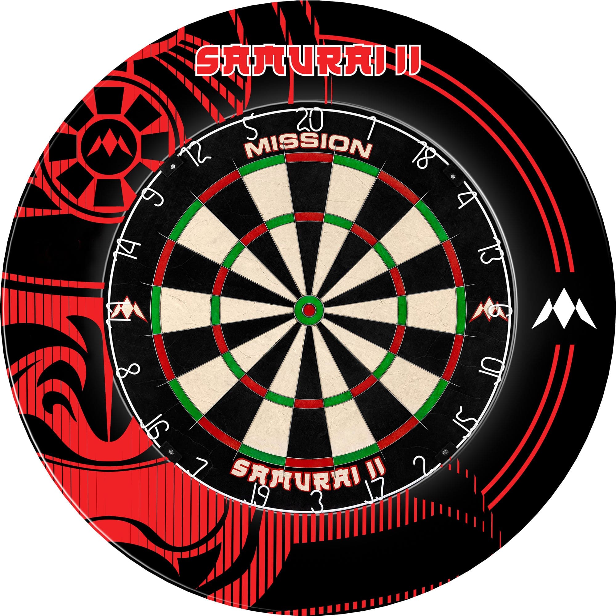 mission-darts-samurai-ii-contour-de-cible-professionnel-rouge image 3