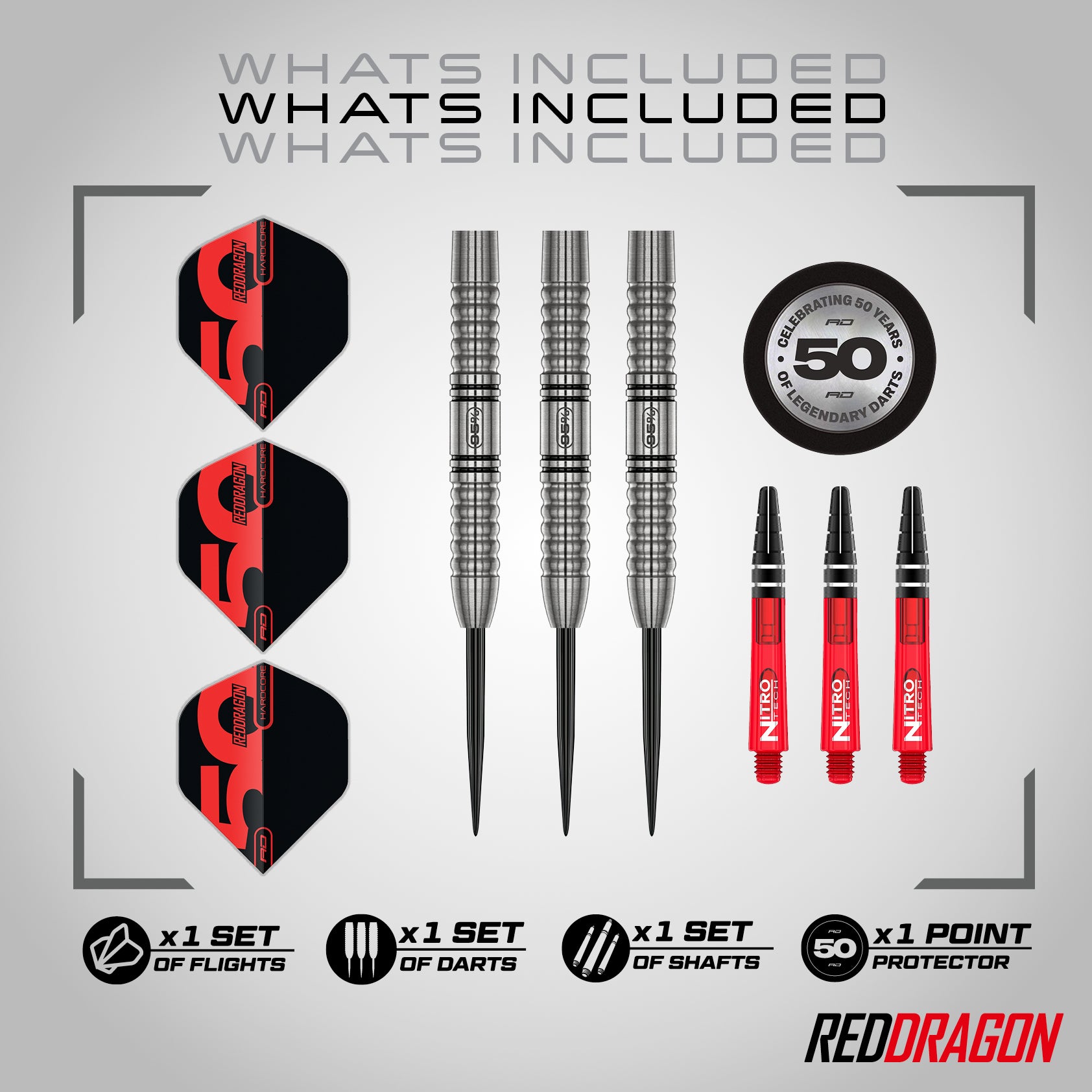 red-dragon-darts-penetrator-1-fl-chettes-pointe-acier-95-tungst-ne image 2