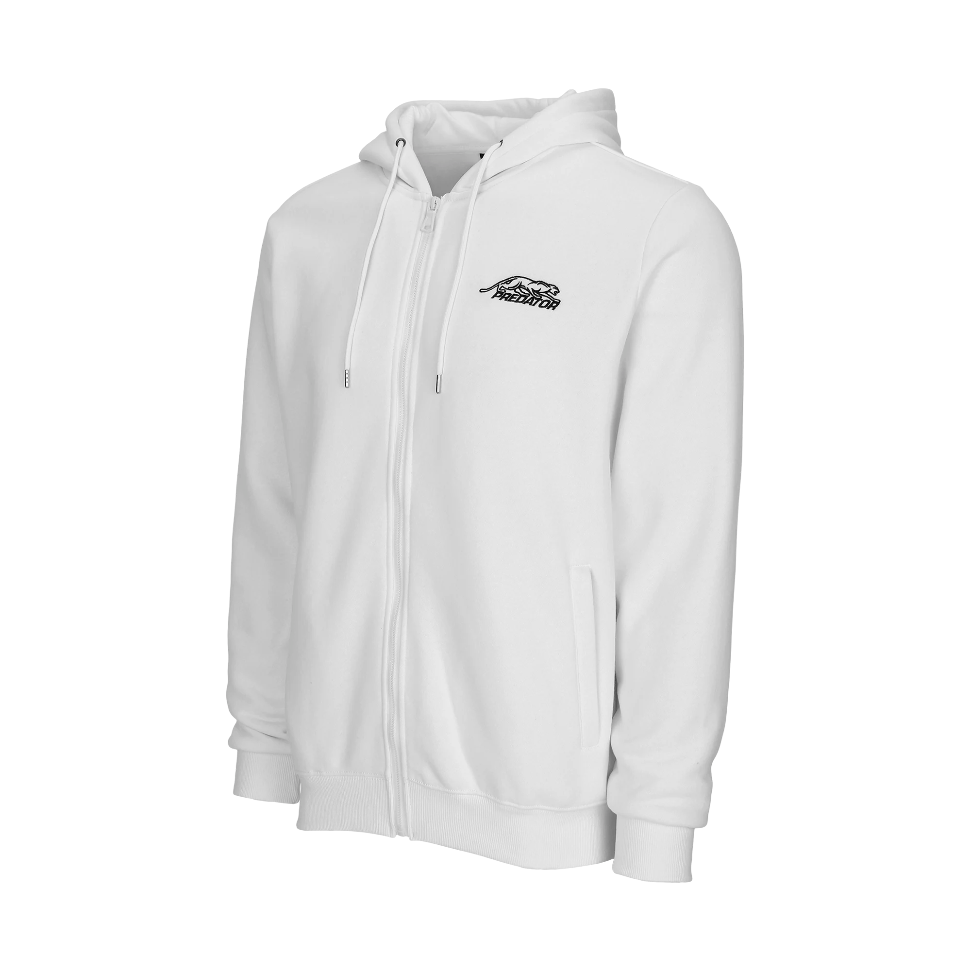 predator-sweat-capuche-zipp-beige-blanc-ivoire-gris image 3