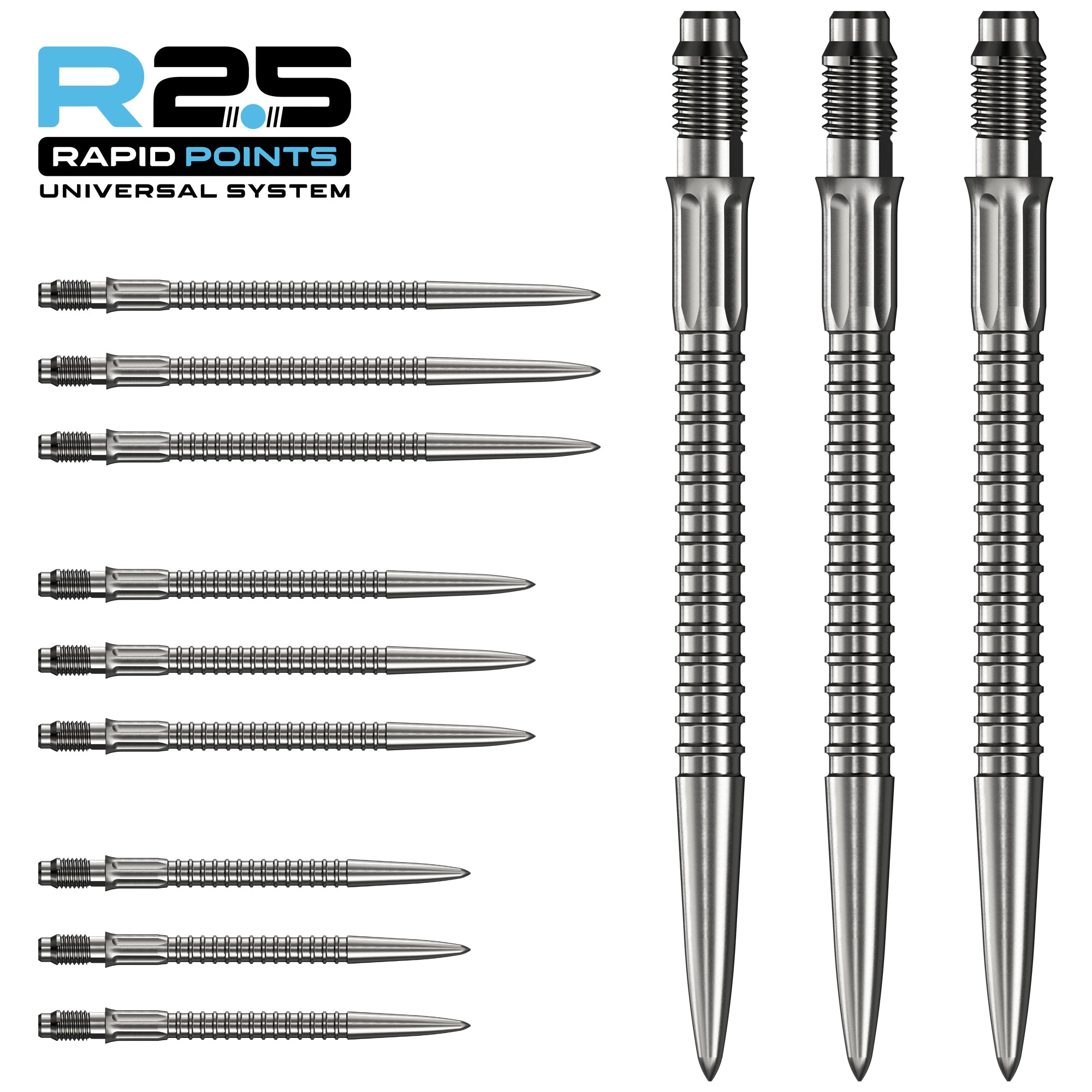 mission-r2-5-rapid-pointes-steel-tip-gv1-argent-30mm image 4