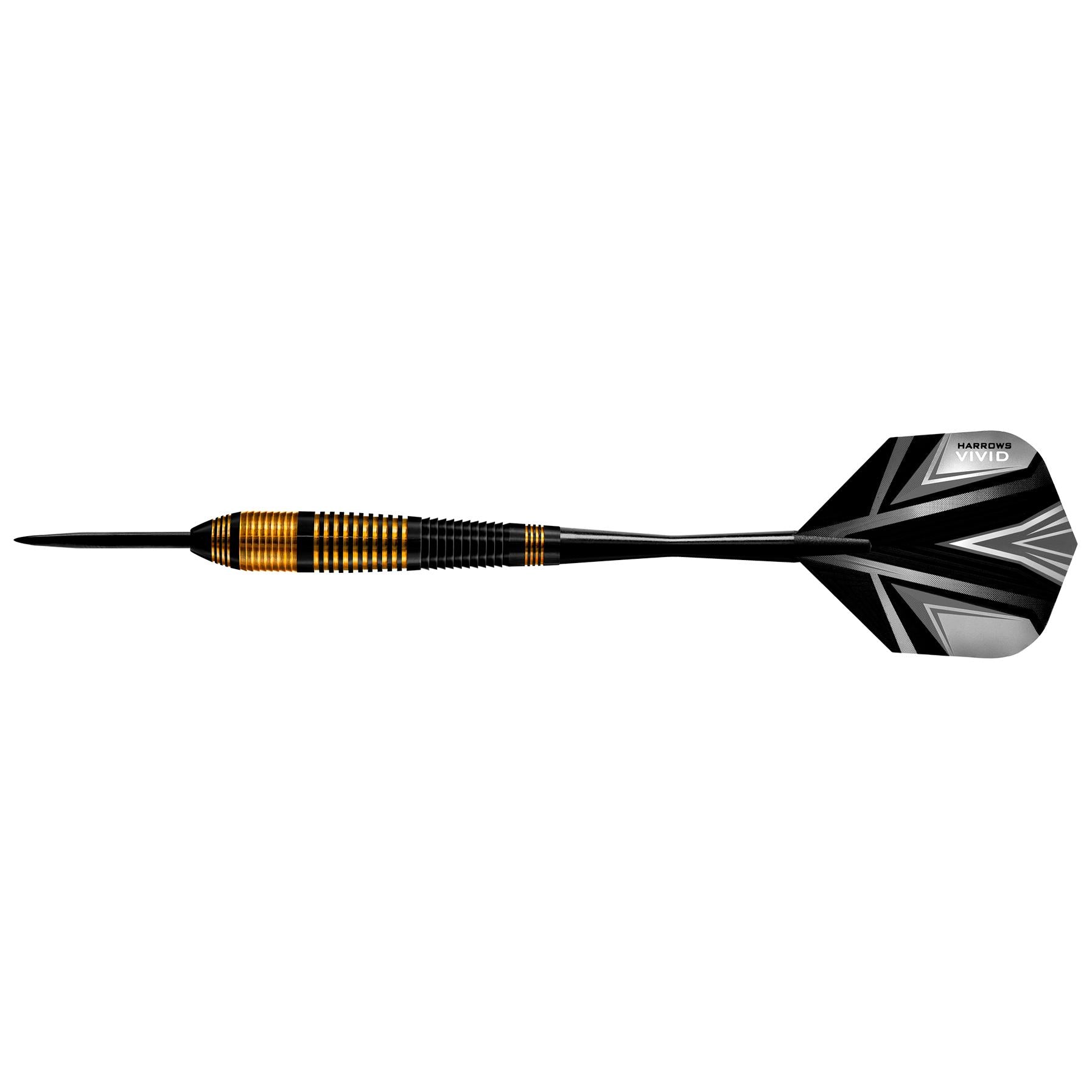 harrows-vivid-brass-black-fl-chettes-pointe-acier-steel-tip image 6