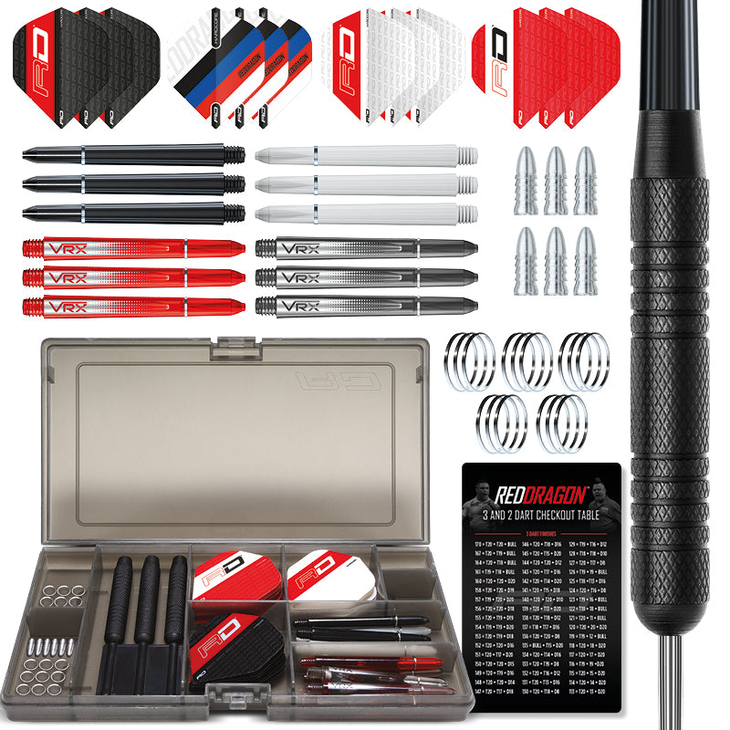 red-dragon-darts-ultimate-dart-set-kit-complet-fl-chettes-steel-tip-20g image 2
