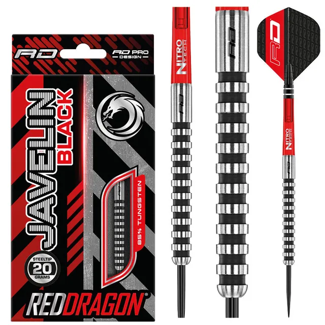 red-dragon-darts-javelin-black-jeu-de-fl-chettes-long-54-mm-noir image 1