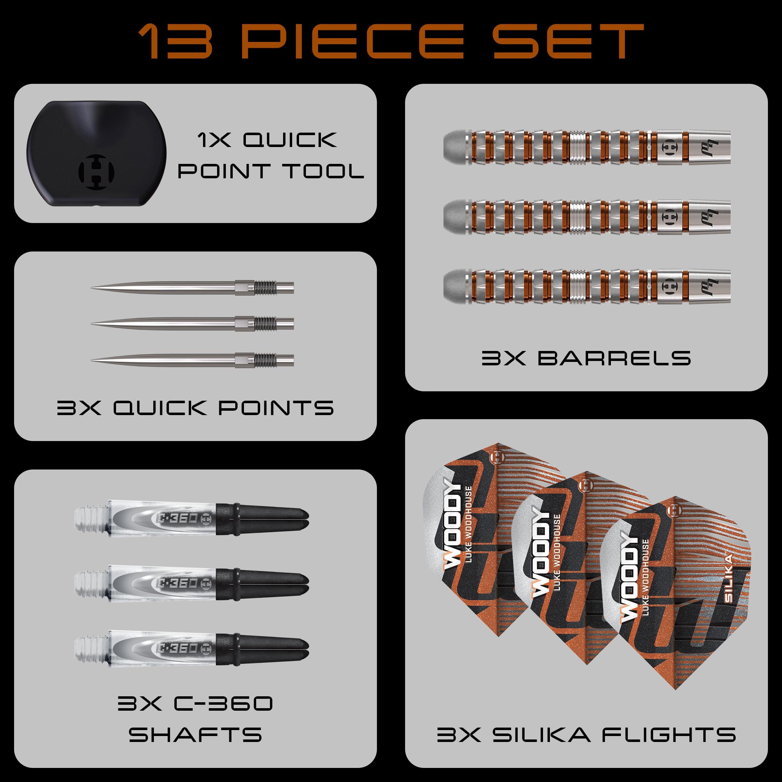 harrows-luke-woodhouse-series-3-fl-chettes-acier-90-tungst-ne-quick-point image 7