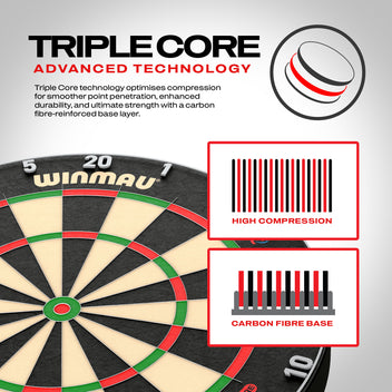 winmau-blade-6-triple-core-cible-de-fl-chettes-en-sisal image 7