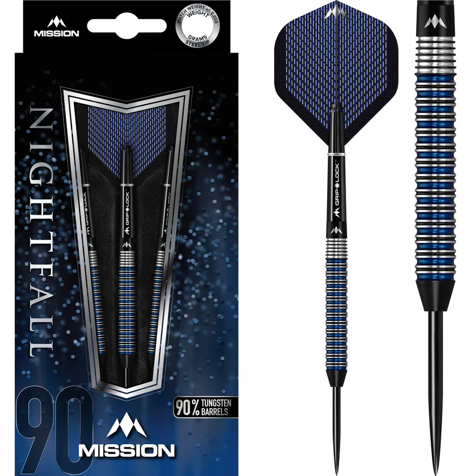 mission-darts-nightfall-m2-steel-tip-90-tungst-ne-droit-rainur image 1