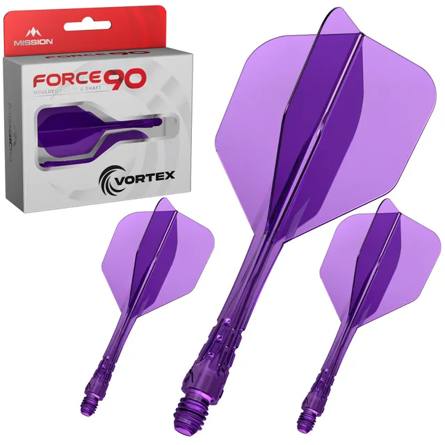 mission-darts-force-90-vortex-syst-me-vol-tige-standard-no6-clear-purple image 1