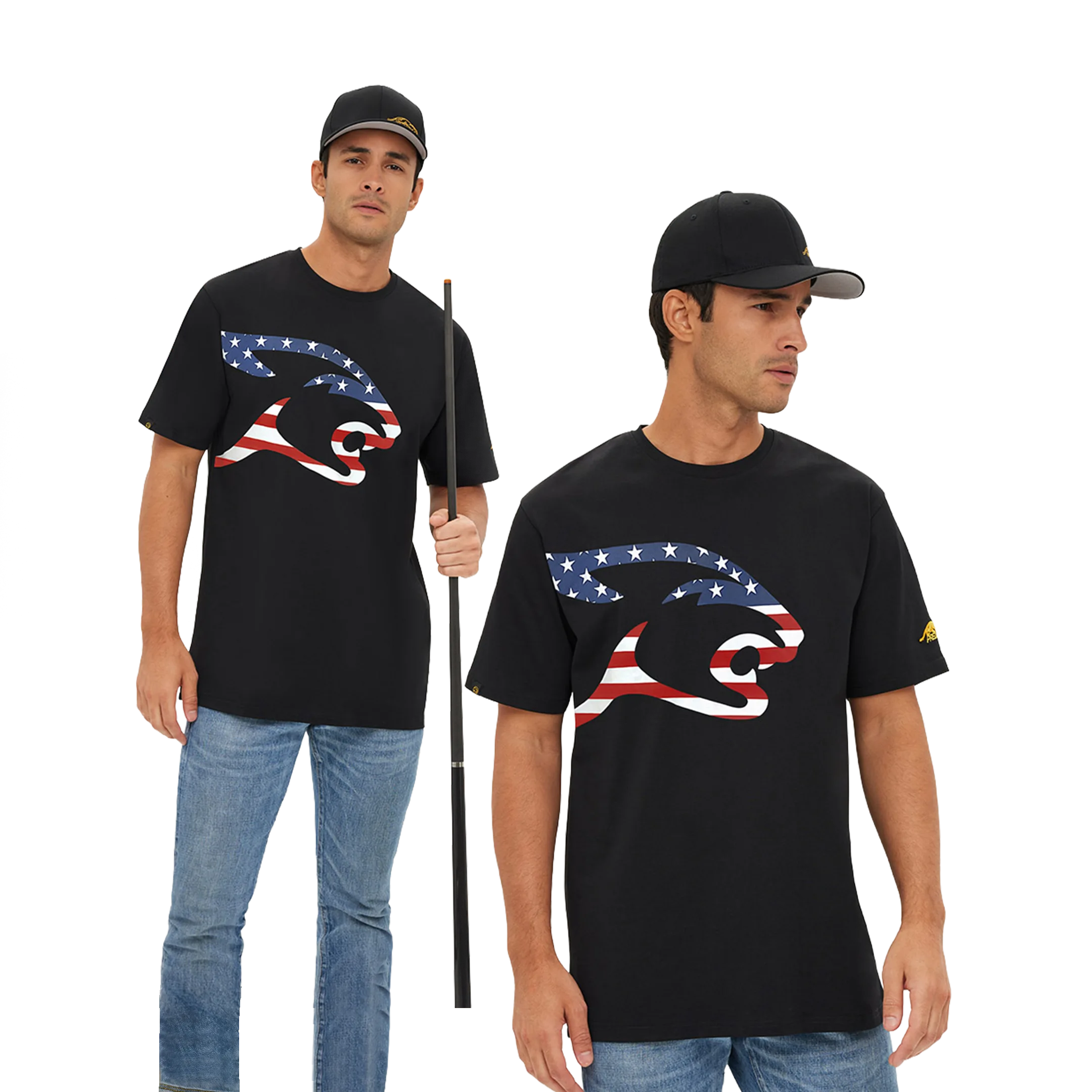 predator-og-cat-head-flag-t-shirt-billard-100-coton image 3