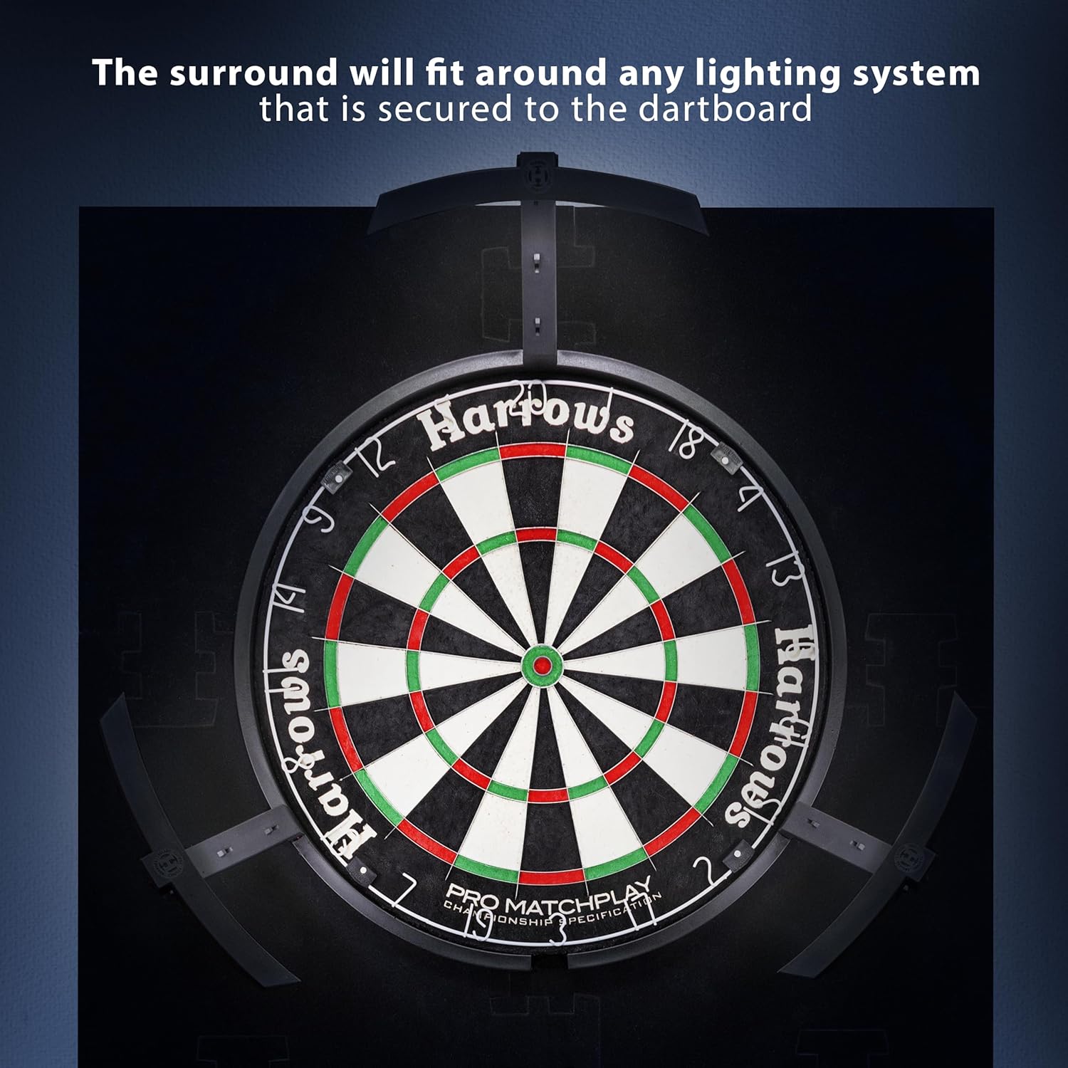 harrows-xl-dartboard-surround-6-pi-ces-protection-murale image 2