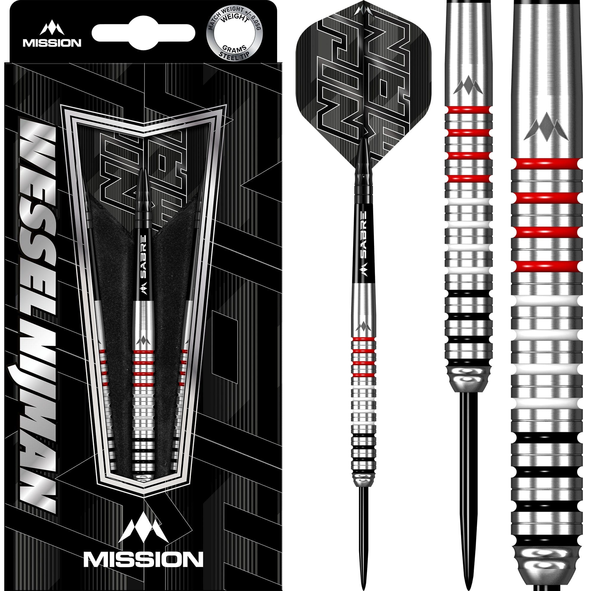 mission-darts-wessel-nijman-natural-fl-chettes-acier-95-tungst-ne image 6