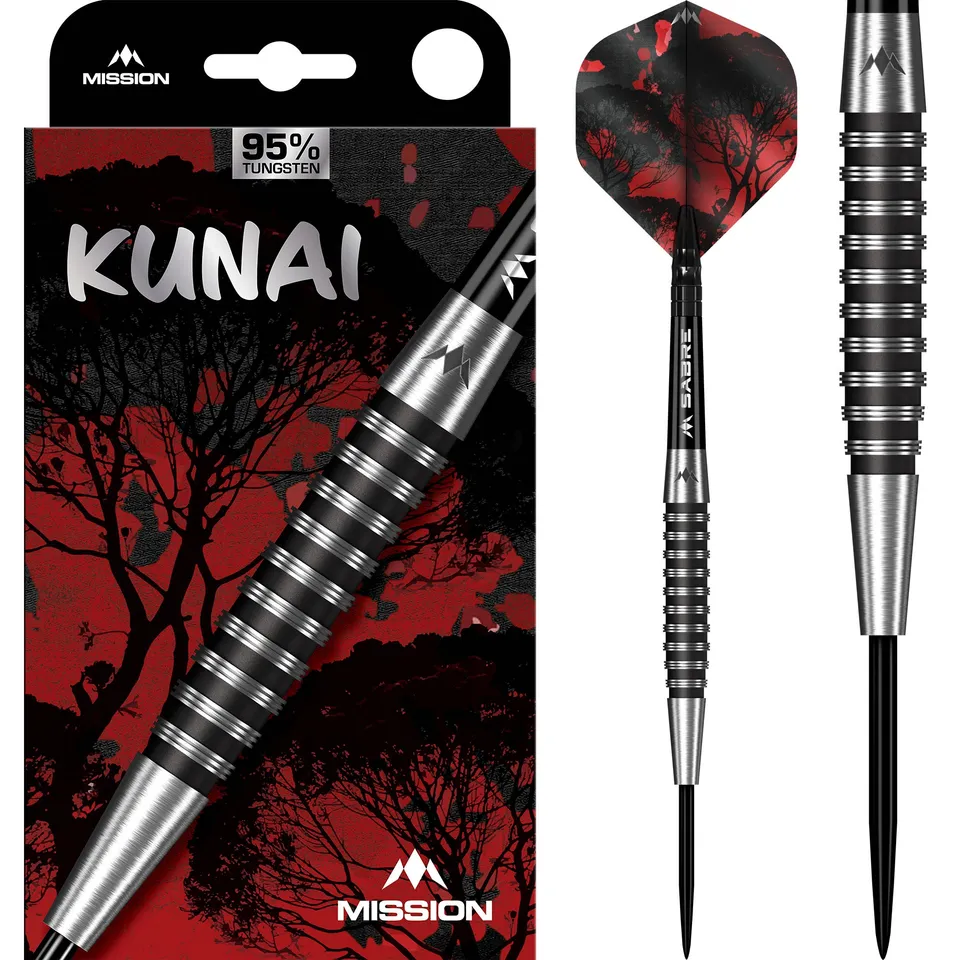 mission-darts-kunai-fl-chettes-steel-tip-95-tungst-ne-black-pvd image 1