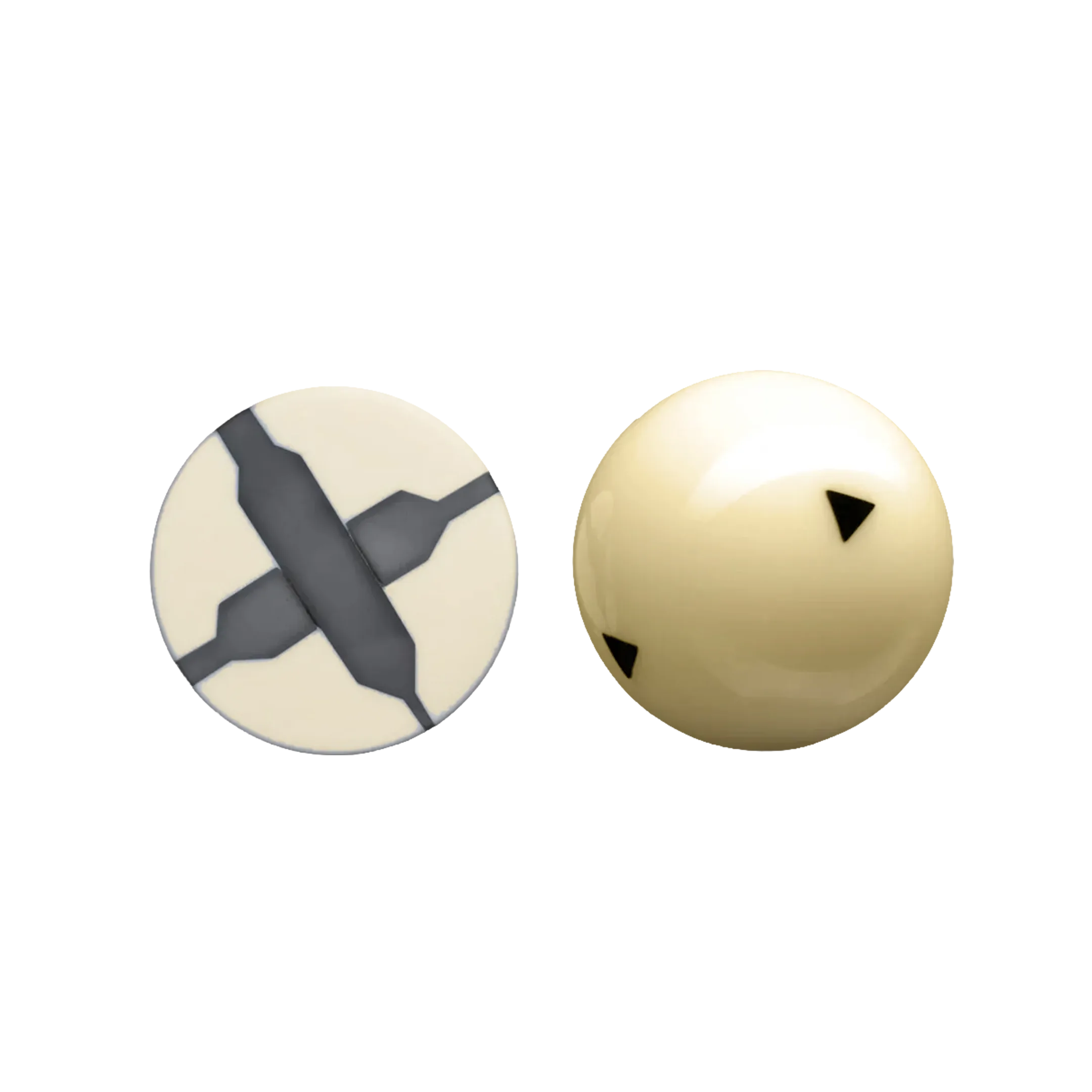 predator-arcos-ii-bille-blanche-r-serve-triangles-noirs image 2