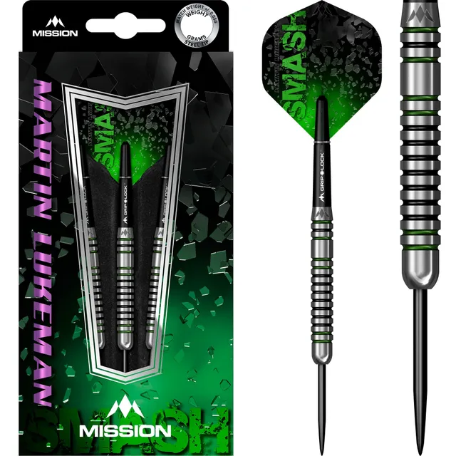 mission-darts-martin-lukeman-fl-chettes-steel-tip-black-green image 1
