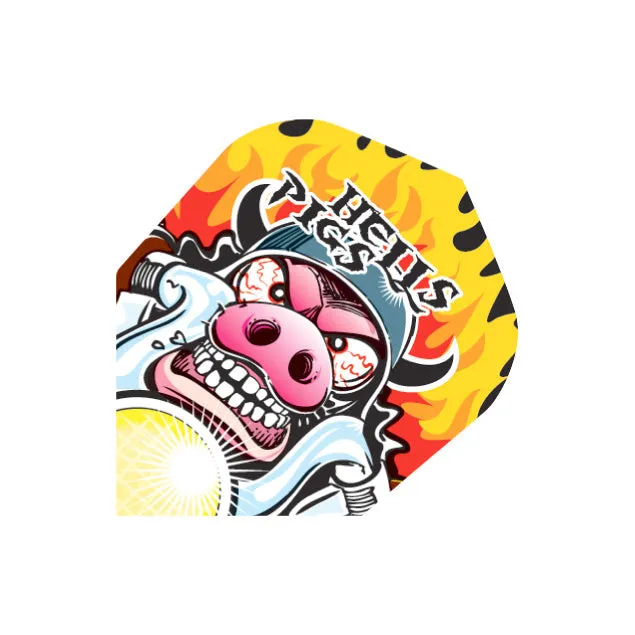 harrows-quadro-hells-pigs-ailettes-de-fl-chettes-x3 image 1