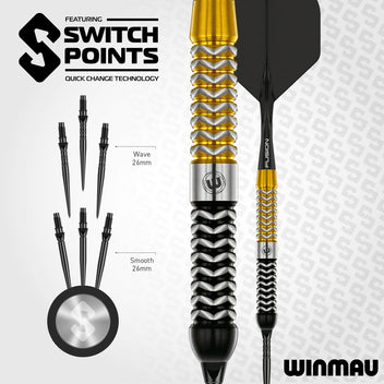winmau-exion-switch-point-parallel-fl-chettes-pointe-acier-noir-or image 8