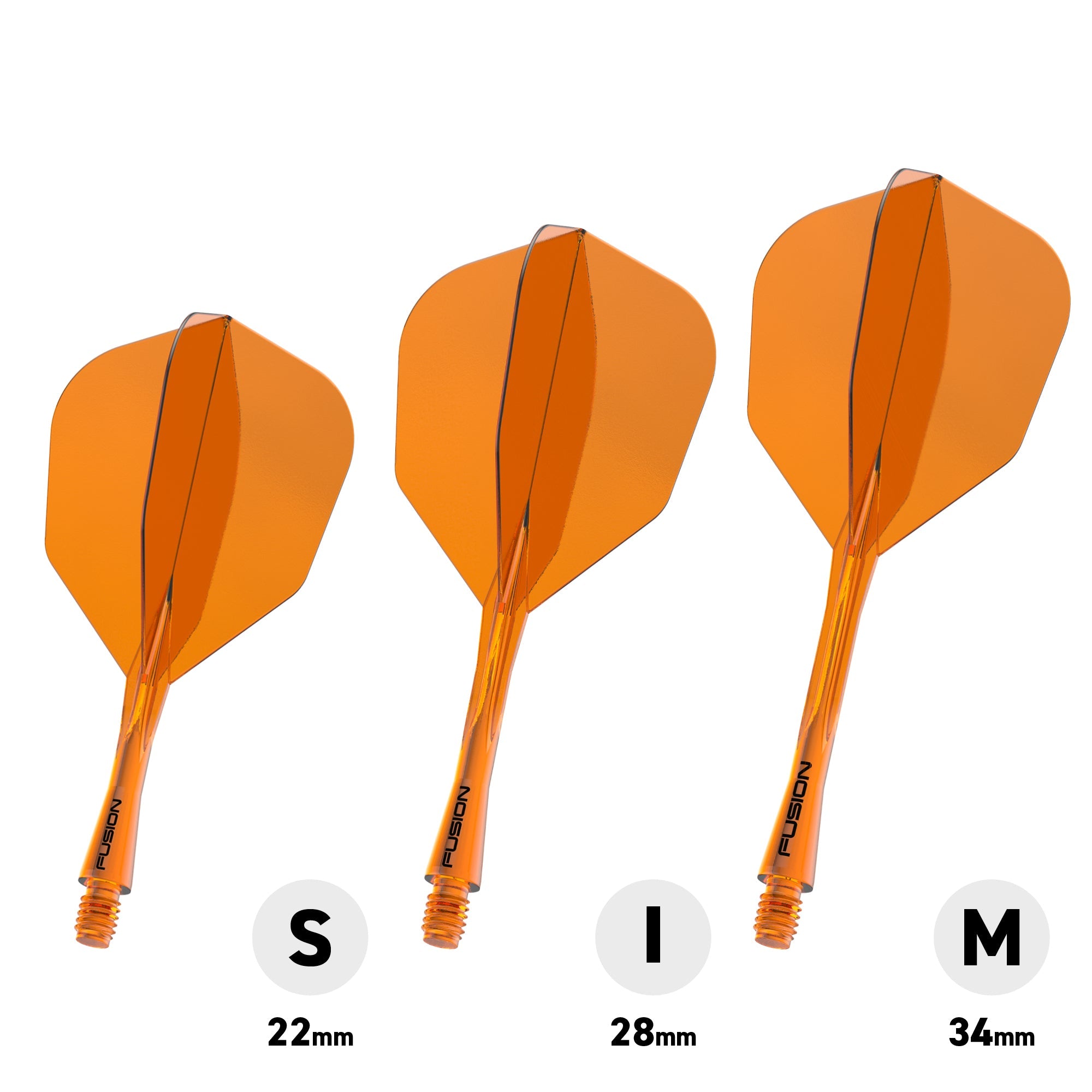 winmau-fusion-integrated-flight-shaft-6-orange-transparent-short image 3
