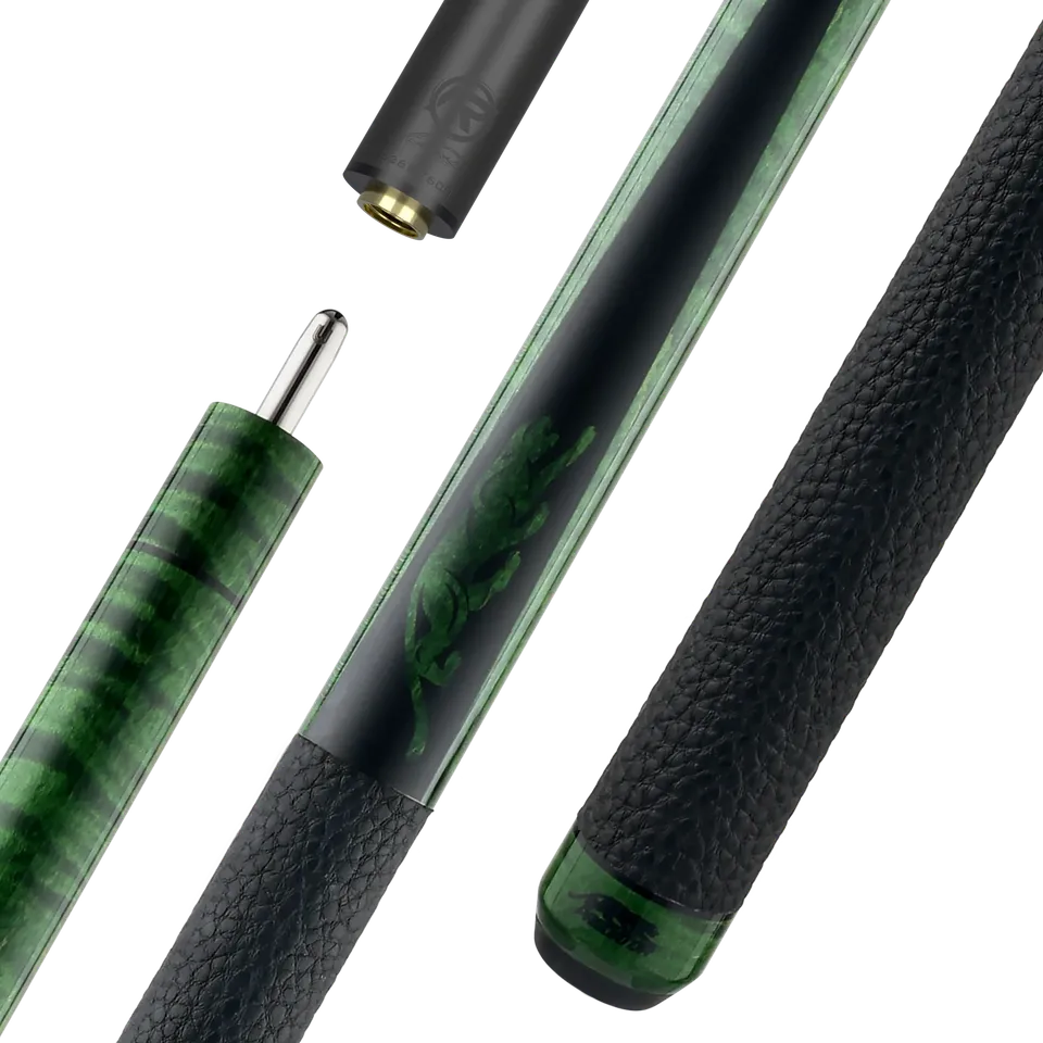 predator-sp2-green-stained-curly-maple-2-queue-de-billard image 1