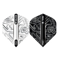 red-dragon-darts-yin-yang-noir-et-blanc-standard-ailettes-de-fl-chettes image 4