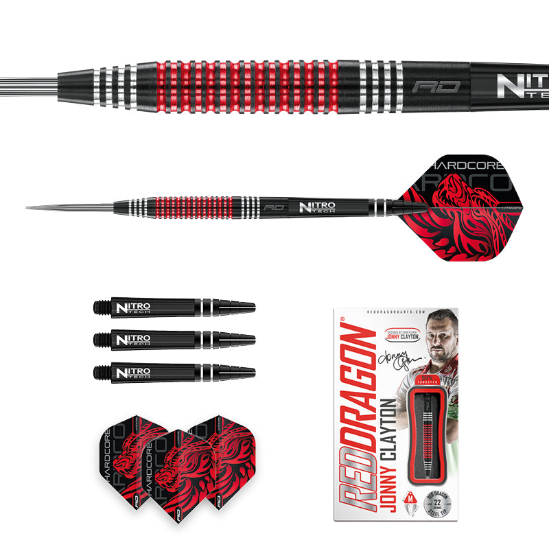 red-dragon-darts-jonny-clayton-se-fl-chettes-steeltip-sign-es image 5